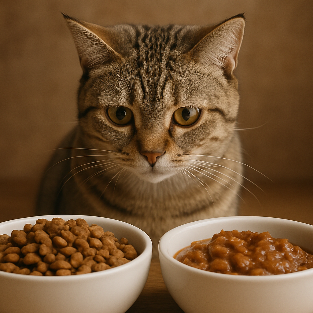 อาหารแมว – เลือกอาหารเม็ดหรืออาหารเปียก แบบไหนดีกว่ากัน?